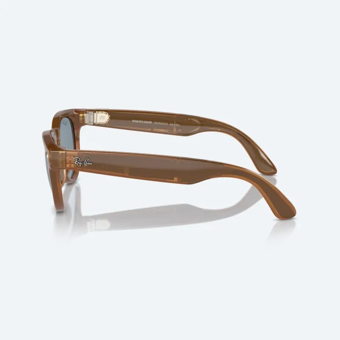 Умные очки Ray Ban Headliner (2-е поколение) Shiny Caramel Transparent/Teal Blue